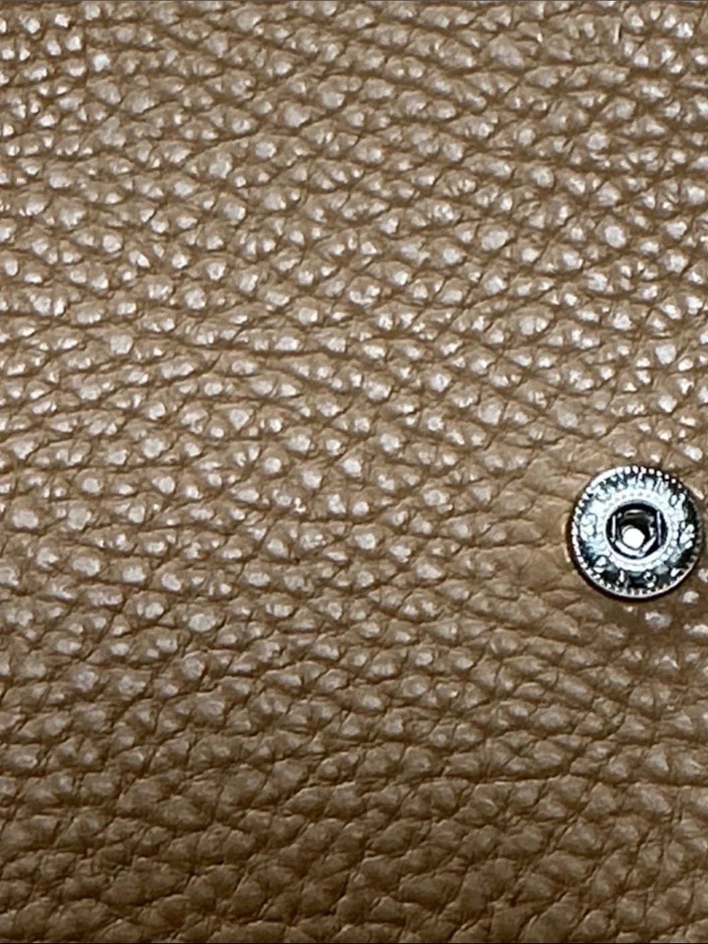 Steve Madden Tan Polyurethane Wallet, Gold Accents, Card Slots, Zipper Pocket